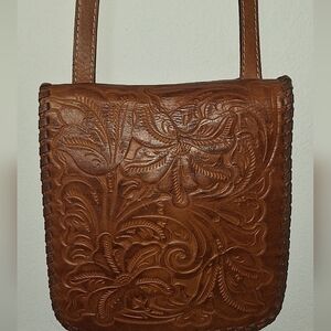 Brown Leather Crossbody Bag